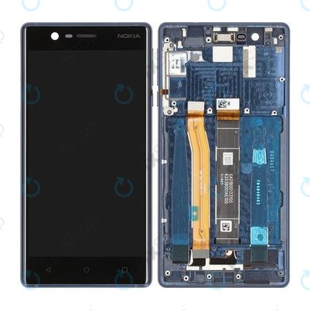 Nokia 3 - Ecran LCD + Sticlă Tactilă + Ramă (Blue) - 20NE1LW0001