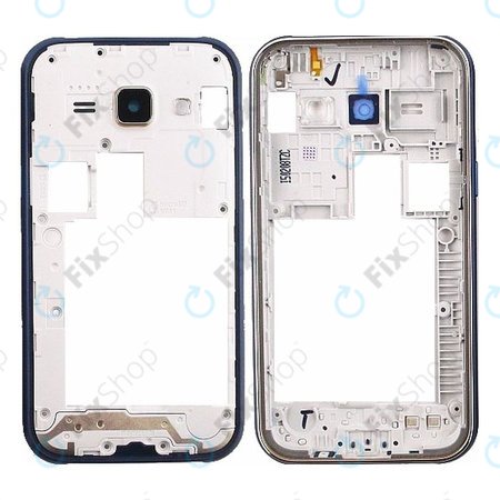 Samsung Galaxy J1 J100H - Ramă Mijlocie (Blue) - GH98-36101B Genuine Service Pack