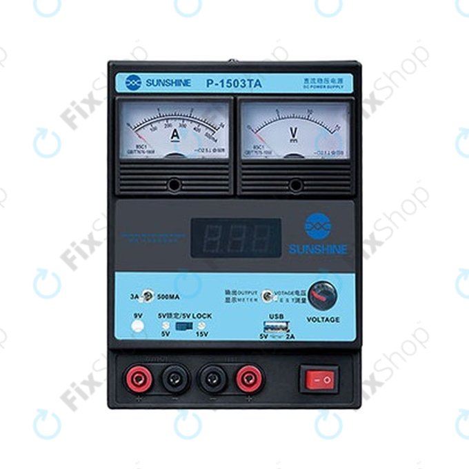 Sunshine P-1503TA - Sursă de Alimentare Reglabilă (0-15V, 0-3A)