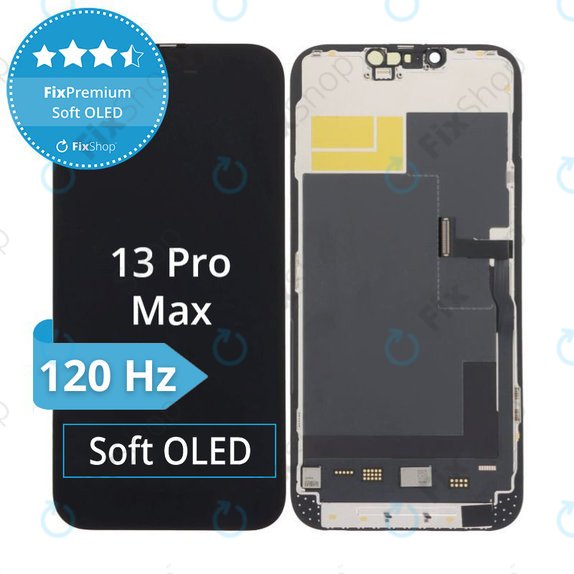 Ecran Soft OLED pentru iPhone 13 Pro Max, Sticlă tactilă cu ramă, DIAGNOSTIC