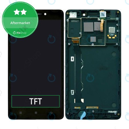 Lenovo A7000 - Ecran LCD + Sticlă Tactilă + Ramă (Black) TFT