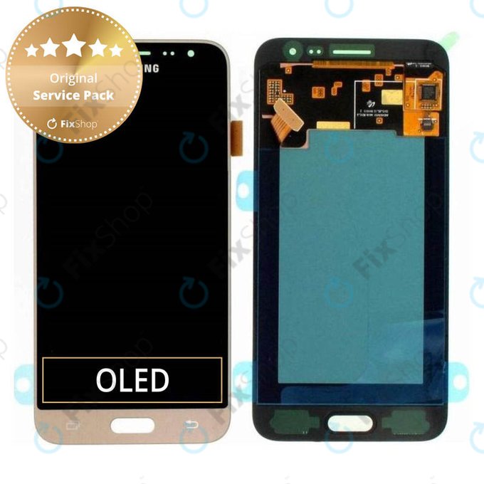 Samsung Galaxy J3 J320F (2016) - Ecran LCD + Sticlă Tactilă (Gold) - GH97-18414B, GH97-18748B Genuine Service Pack