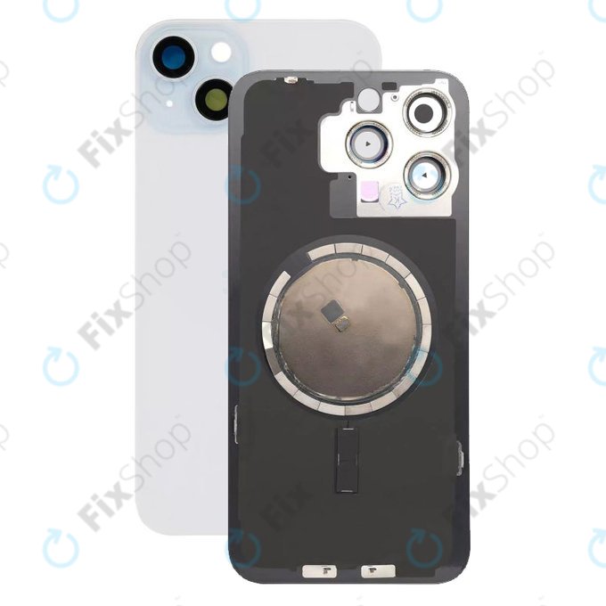 Apple iPhone 15 Plus - Sticlă pentru carcasa din spate cu piese mici (Blue)