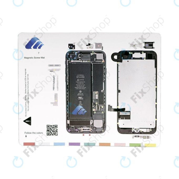 Organizator magnetic de șuruburi cu diagramă (iPhone 7)