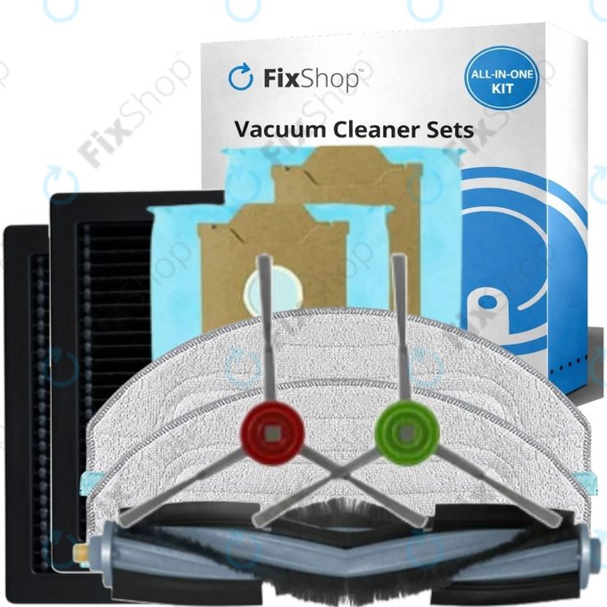 Set de piese de schimb pentru Yeedi Cube, CC (1x Perie principală, 2x Filter, 2x Perie laterală, 2x Mop, 2x Sac de praf)