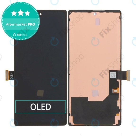 Ecran OLED pentru Google Pixel 6, Black, Sticlă tactilă cu ramă