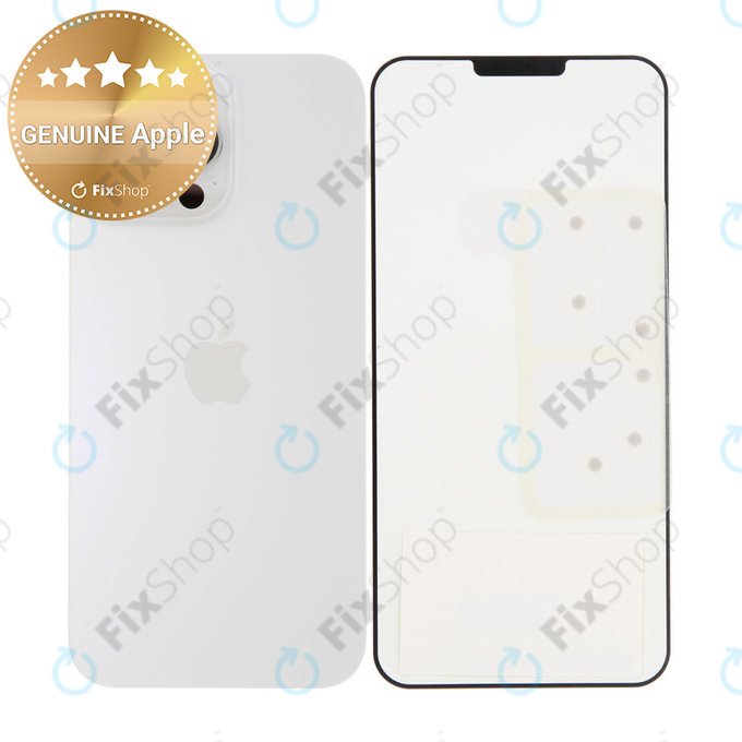 Sticlă Carcasă Spate pentru iPhone 16 Pro Max | White Titanium | 661-44959 | Genuine Apple