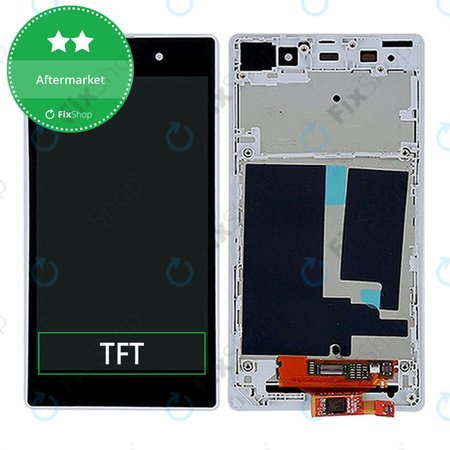 Sony Xperia Z1 L39h - Ecran LCD + Sticlă Tactilă + Ramă (White) TFT