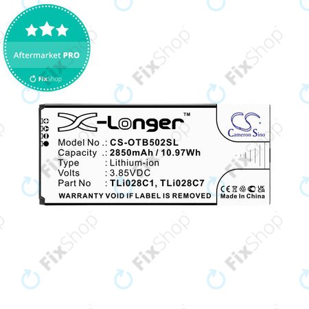 Baterie pentru Alcatel 1b 2020, Alcatel Ot-5002a, 2850mAh, Li-Ion, 3.85V, TLI028C1, HQ
