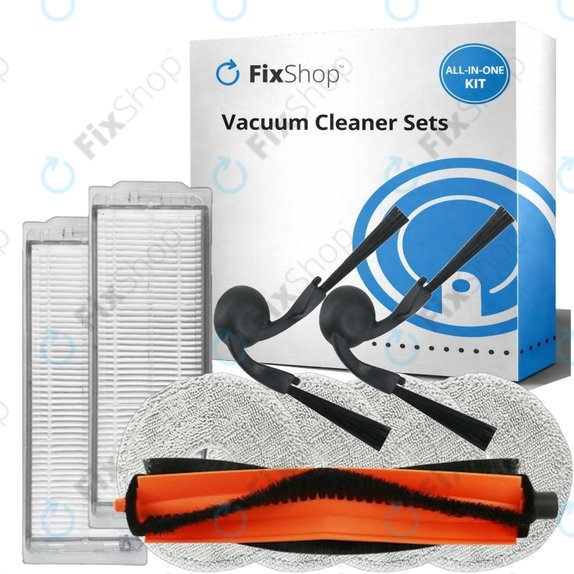 Set de piese de schimb pentru Xiaomi Robot Vacuum S40 Pro (1x Perie principală, 2x Filter, 2x Perie laterală, 4x Mop)