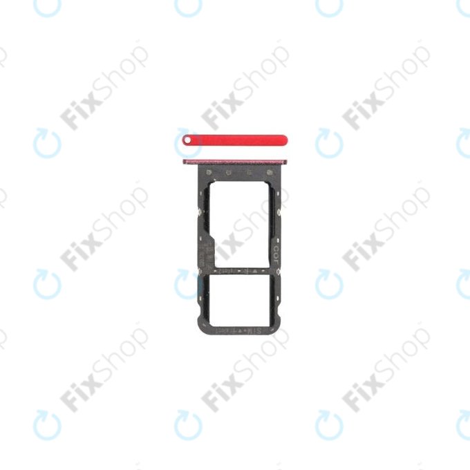 Huawei Honor Play - Slot SIM (Red) - 51661KAE Genuine Service Pack