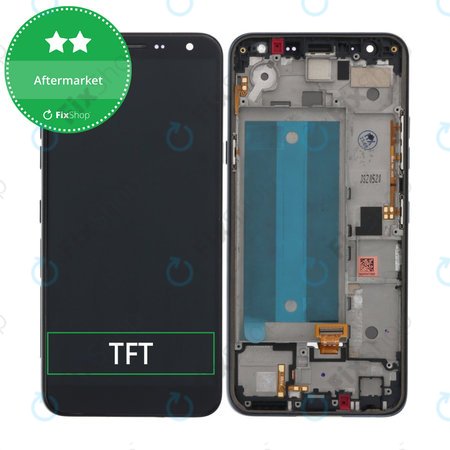 LG K40 - Ecran LCD + Sticlă Tactilă + Ramă (Black) TFT