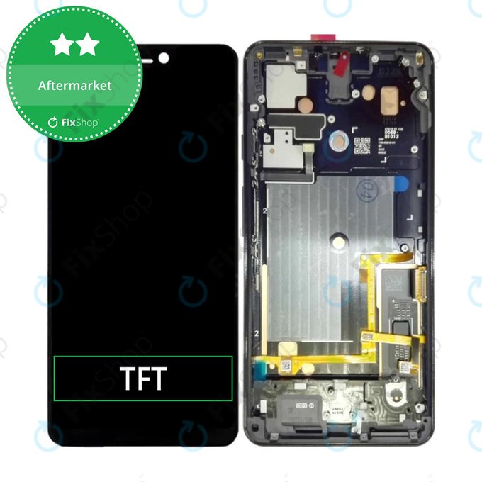 Google Pixel 3 XL - Ecran LCD + Sticlă Tactilă + Ramă (Just Black) TFT