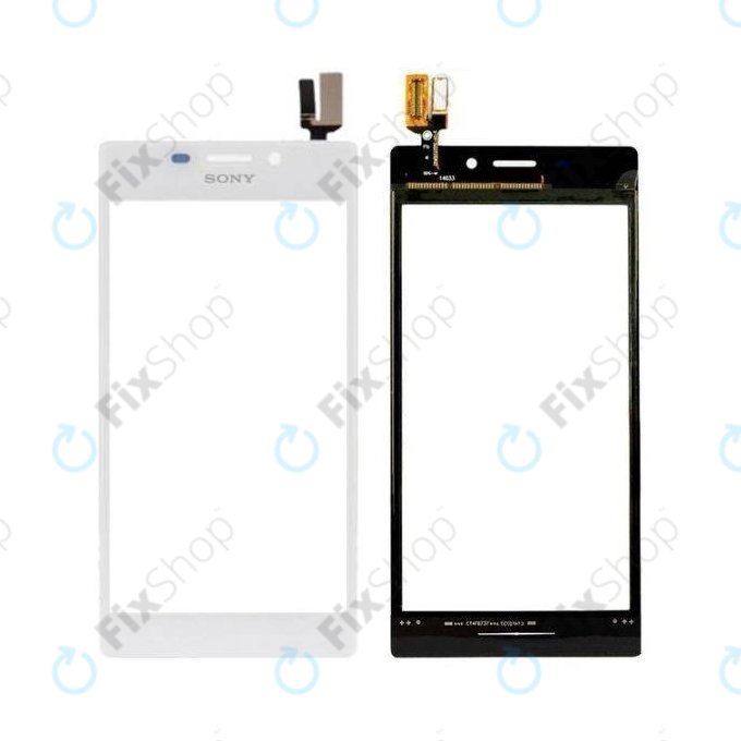 Sony Xperia M2 D2303 S50h - Sticlă Tactilă / sklo (White)