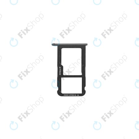 Huawei P8 Lite ALE-L21, P9 Lite (2017) PRA-L21 - Slot SIM (Black) - 51661CYH Genuine Service Pack