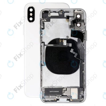 Apple iPhone XS - Carcasă Spate cu Piese Mici (Silver)
