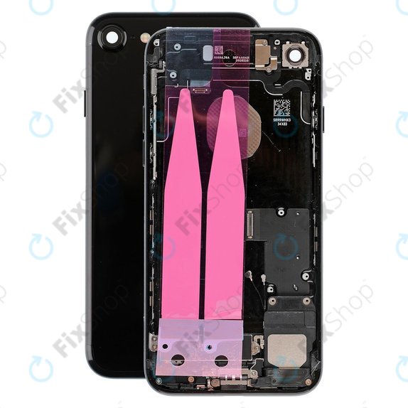 Apple iPhone 7 - Carcasă Spate cu Piese Mici (Jet Black)