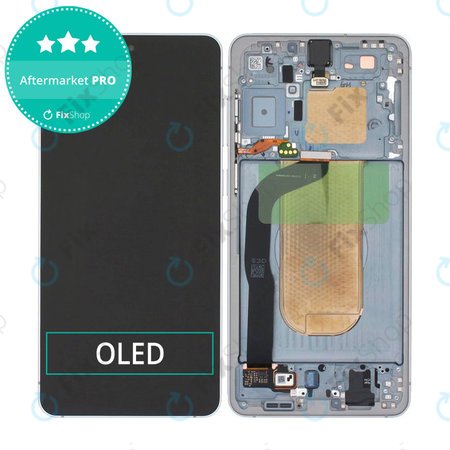 Samsung Galaxy S25 Edge - Ecran LCD + Sticlă Tactilă + Ramă (Titanium Silver) OLED