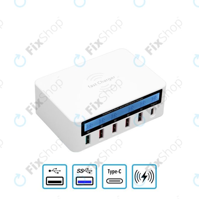 WLX-818F Stație de încărcare de service cu USB 3.0 și USB-C