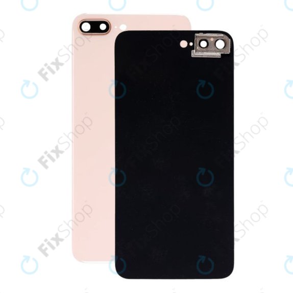 Apple iPhone 8 Plus - Sticlă Carcasă Spate cu Suport Cameră (Gold)
