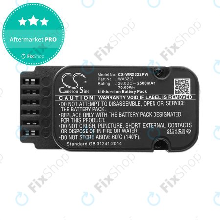 Baterie pentru Worx Landroid WG790, WG796, L1500, L2000, 2500mAh, Li-Ion, 28V, WA3225, HQ
