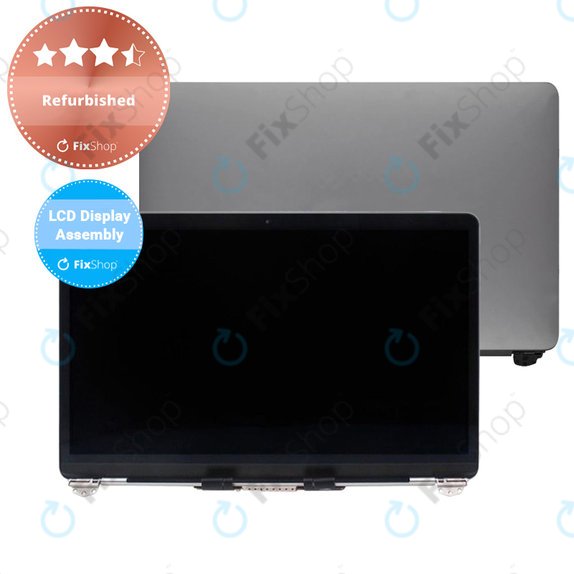 Apple MacBook Air 13" A1932 (2019), 13" A2179 (2020) - Ecran LCD + Sticlă Frontală + Carcasă Spate (Space Gray) Refurbished