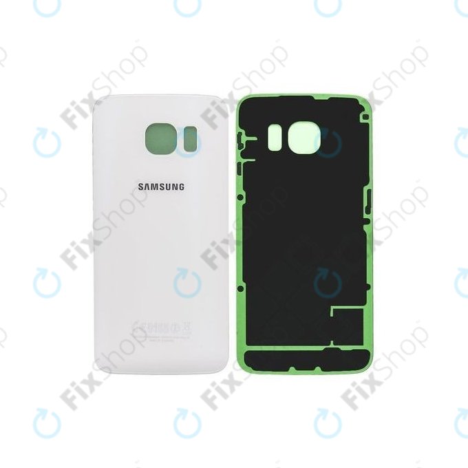 Samsung Galaxy S6 Edge G925F - Carcasă Baterie (White Pearl) - GH82-09602B Genuine Service Pack