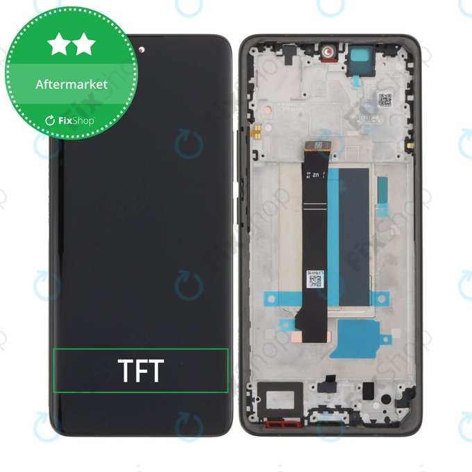 Xiaomi Redmi Note 13 Pro+ 23090RA98C - Ecran LCD + Sticlă Tactilă + Ramă (Fushion Black) TFT