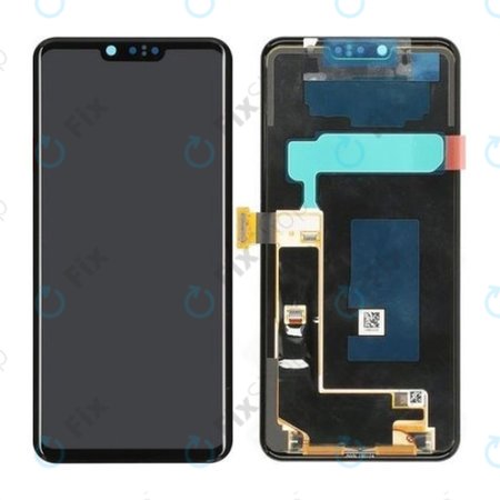 LG G8 ThinQ - Ecran LCD + Sticlă Tactilă + Ramă (Platinum Gray)