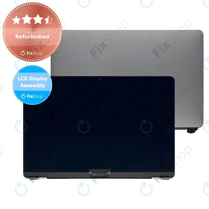 Apple MacBook Air 13" M2 A2681 (2022) - Ecran LCD + Sticlă Frontală + Carcasă Spate (Space Gray) Refurbished