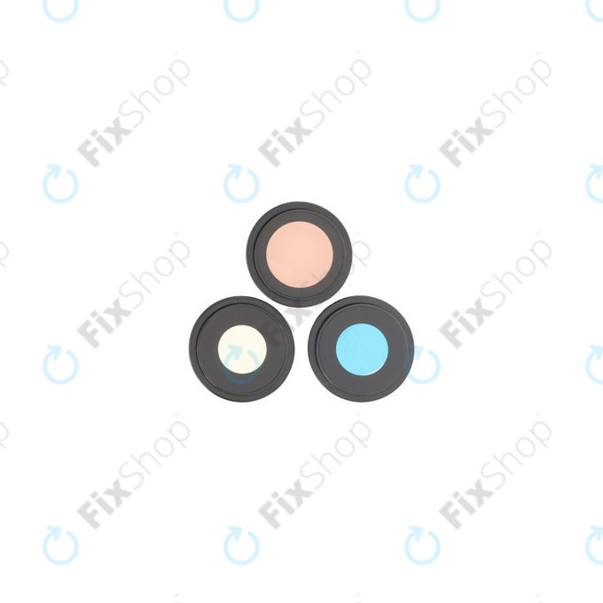 Apple iPhone 16 Pro, 16 Pro Max - Sticlă Cameră Spate cu Ramă (Black Titanium) - 3buc