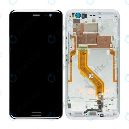 HTC U11 - Ecran LCD + Sticlă Tactilă + Ramă (White) TFT