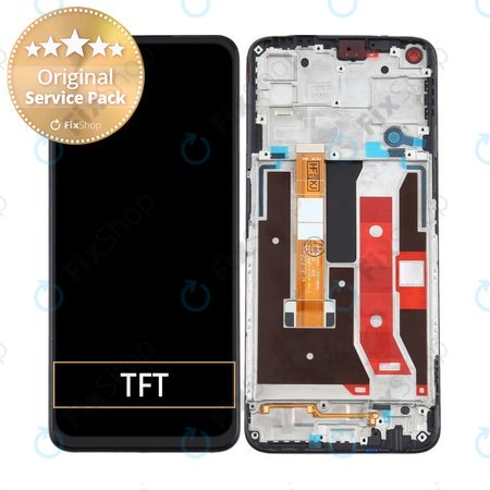 Oppo A72 - Ecran LCD + Sticlă tactilă + Ramă - REF-OPPOA7201BF Genuine Service Pack