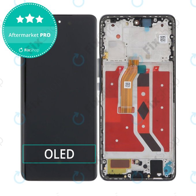 Honor Magic6 Lite - Ecran LCD + Sticlă Tactilă + Ramă (Midnight Black) OLED