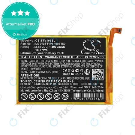 Baterie pentru ZTE Blade V Smart, V30 Vita, 4900mAh, Li-Pol, 3.85V, Li3949T44P8h906450, HQ