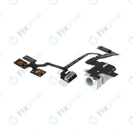 Apple iPhone 4 - Cablu Flex pentru Butoanele Volum (White)