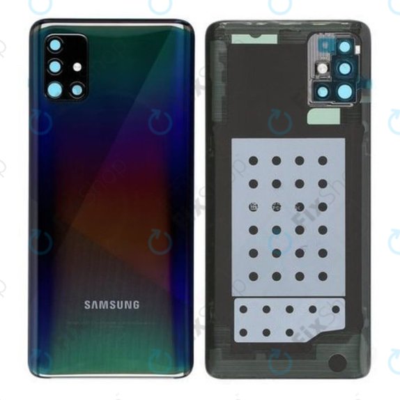 Samsung Galaxy A51 A515F - Carcasă Baterie (Prism Crush Black) - GH82-21653B Genuine Service Pack