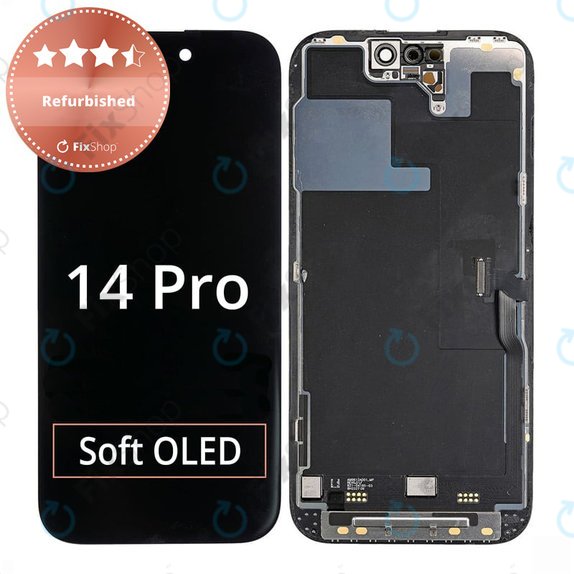 Ecran pentru iPhone 14 Pro, Sticlă tactilă cu ramă, Refurbished