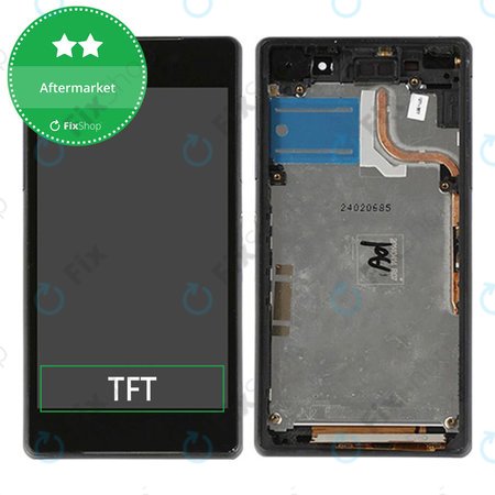 Sony Xperia Z2 D6503 - Ecran LCD + Sticlă Tactilă + Ramă (Black) TFT