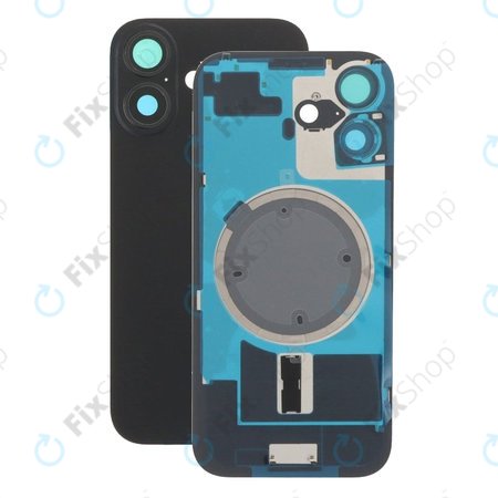 Apple iPhone 17 - Sticlă pentru carcasa din spate cu piese mici (Black)