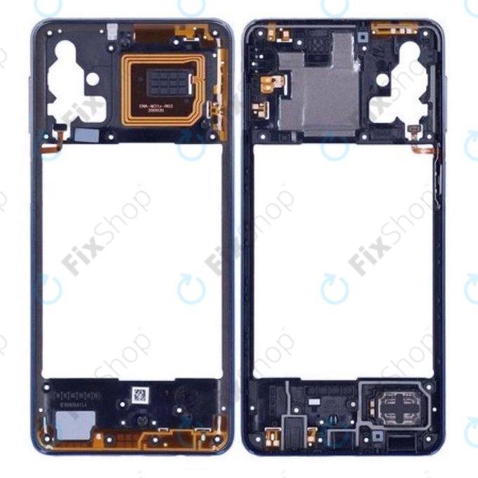Samsung Galaxy M31s M317F - Ramă Mijlocie (Mirage Blue) - GH97-25062B Genuine Service Pack