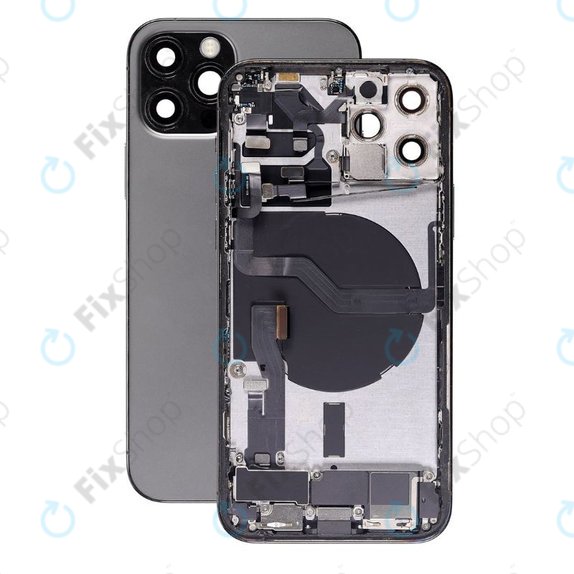 Apple iPhone 12 Pro - Carcasă Spate cu Piese Mici (Graphite)