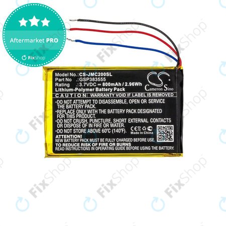 Baterie pentru JBL Clip 2, 800mAh, Li-Pol, 3.7V, GSP383555, HQ