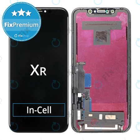 Apple iPhone XR - Ecran LCD + Sticlă Tactilă + Ramă In-Cell FixPremium