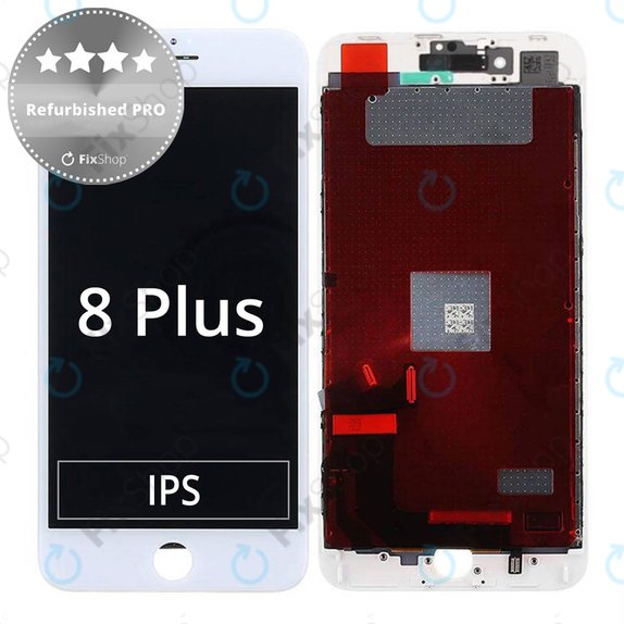 Apple iPhone 8 Plus - Ecran LCD + Sticlă Tactilă + Ramă (White) Refurbished PRO