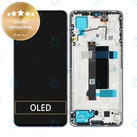 Xiaomi Redmi Note 13 Pro 5G 2312DRA50C - Ecran LCD + Sticlă Tactilă + Ramă (Midnight Black) - 5600030N1600 Genuine Service Pack