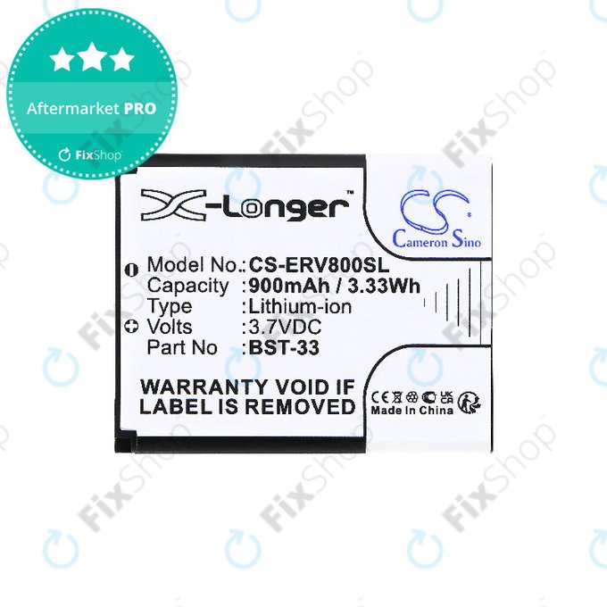 Baterie pentru Sony Ericsson W595, K790i, K800i, W850i, W900i, W950i, 900mAh, Li-ion, 3.7V, BST-33, HQ