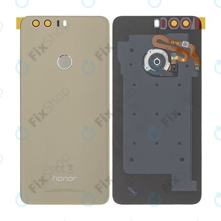 Huawei Honor 8 - Carcasă Baterie + Senzor de Amprentă (Gold) - 02350YMX Genuine Service Pack