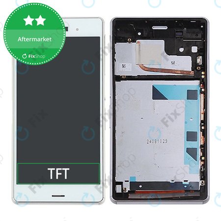 Sony Xperia Z3 D6603 - Ecran LCD + Sticlă Tactilă + Ramă (White) TFT