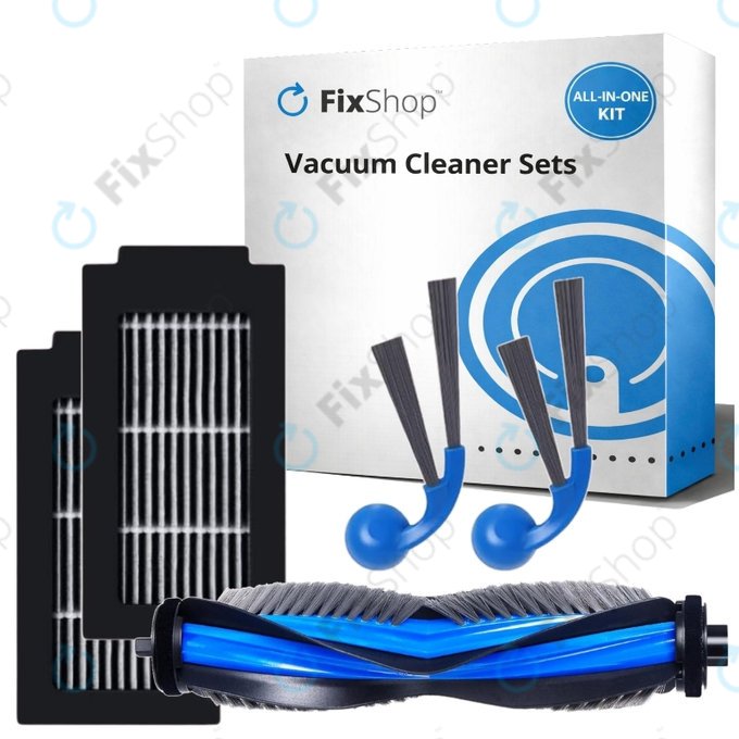 Set de piese de schimb pentru Ecovacs Deebot T30C Omni (1x Perie principală, 2x Filter, 2x Perie laterală)